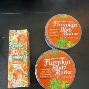 Lot of 3 NEW Trader Joes Pumpkin Cream Limited Edition